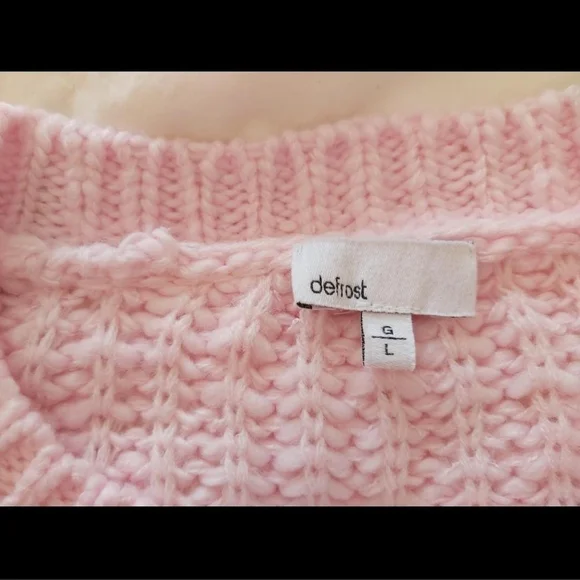Pink Cable Knit Sweater - Picture 3 of 3